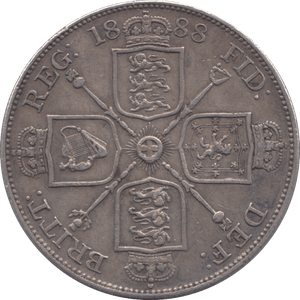1888 DOUBLE FLORIN ( GVF ) - DOUBLE FLORIN - Cambridgeshire Coins