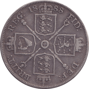 1888 DOUBLE FLORIN ( GVF ) - DOUBLE FLORIN - Cambridgeshire Coins