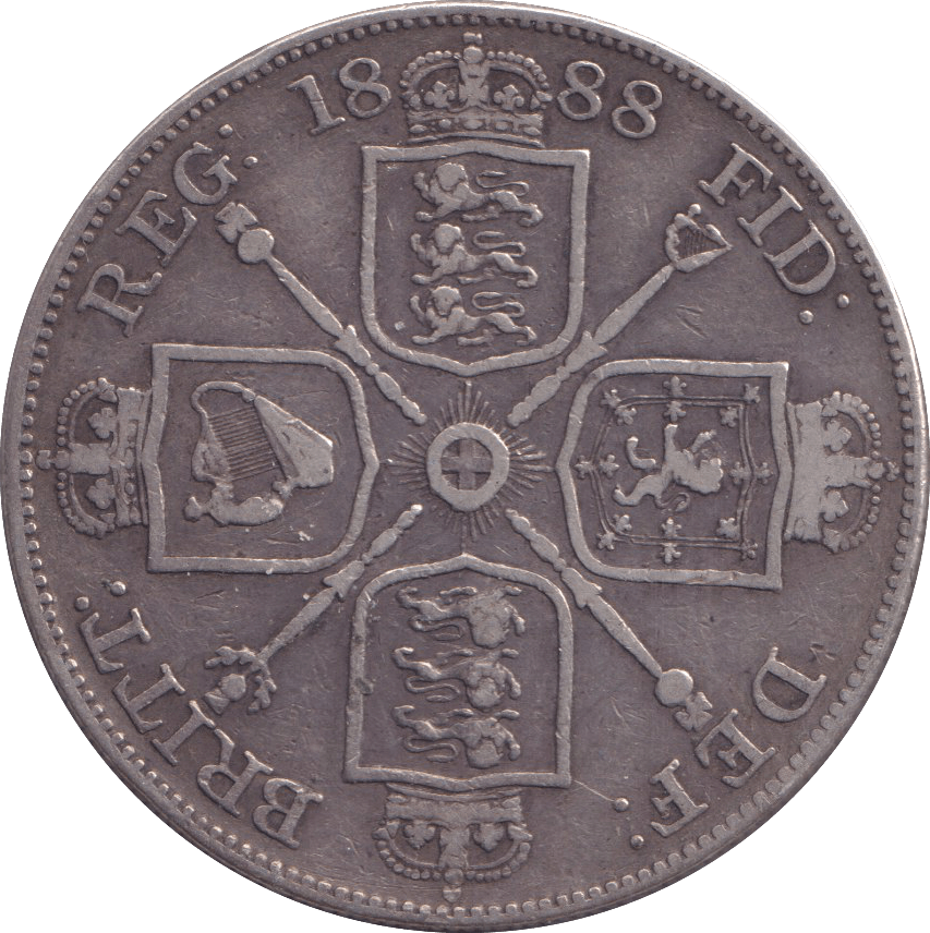 1888 DOUBLE FLORIN ( GVF ) - DOUBLE FLORIN - Cambridgeshire Coins