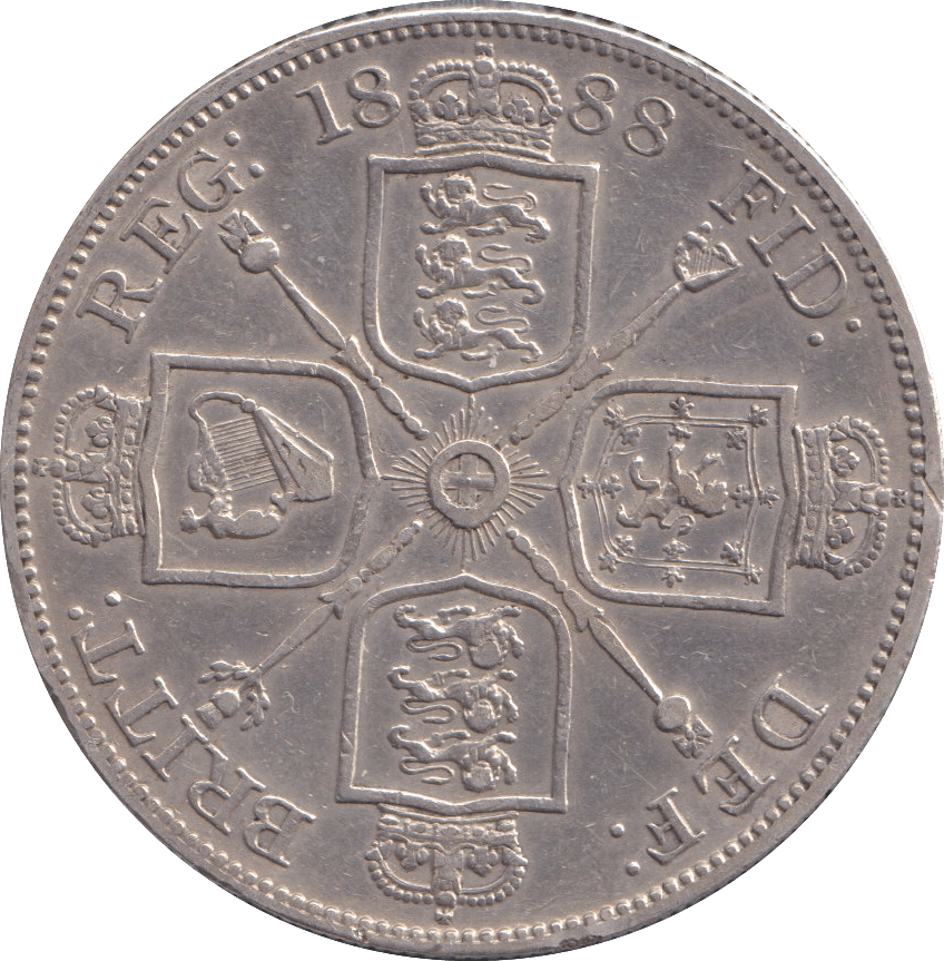 1888 DOUBLE FLORIN ( GVF ) - DOUBLE FLORIN - Cambridgeshire Coins