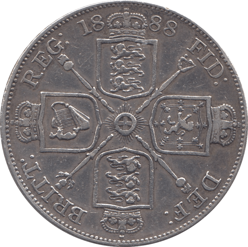 1888 DOUBLE FLORIN ( GVF ) - Double Florin - Cambridgeshire Coins