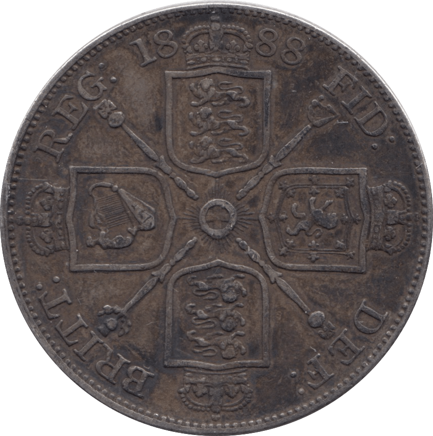 1888 DOUBLE FLORIN ( VF ) - DOUBLE FLORIN - Cambridgeshire Coins