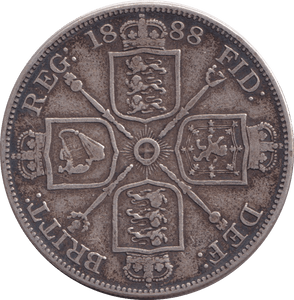 1888 DOUBLE FLORIN ( VF ) - FLORIN - Cambridgeshire Coins