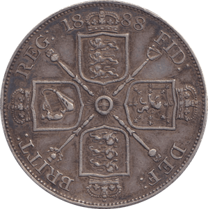 1888 DOUBLE FLORIN VICTORIA ( GVF ) - DOUBLE FLORIN - Cambridgeshire Coins