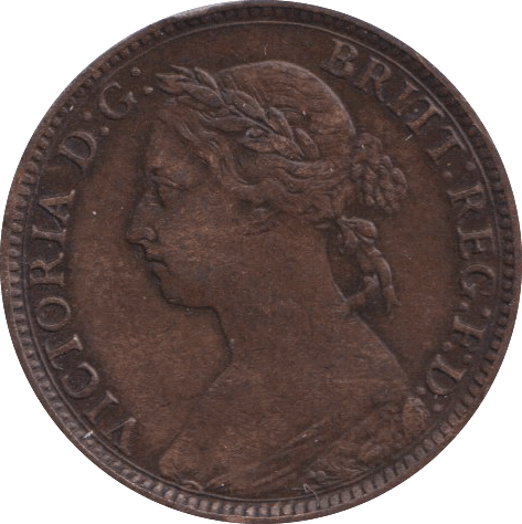 1888 FARTHING ( GVF ) - FARTHING - Cambridgeshire Coins