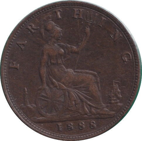1888 FARTHING ( VF ) - FARTHING - Cambridgeshire Coins