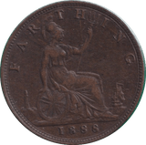 1888 FARTHING ( VF ) - FARTHING - Cambridgeshire Coins