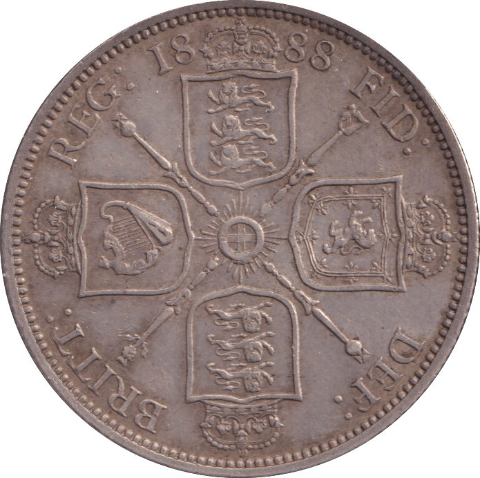 1888 FLORIN ( EF ) - FLORIN - Cambridgeshire Coins