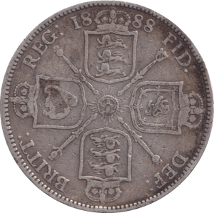 1888 FLORIN ( FINE ) - FLORIN - Cambridgeshire Coins