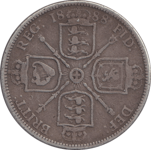 1888 FLORIN ( FINE ) - FLORIN - Cambridgeshire Coins