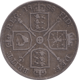 1888 FLORIN ( FINE ) - FLORIN - Cambridgeshire Coins