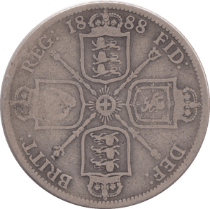 1888 FLORIN ( FINE ) - FLORIN - Cambridgeshire Coins