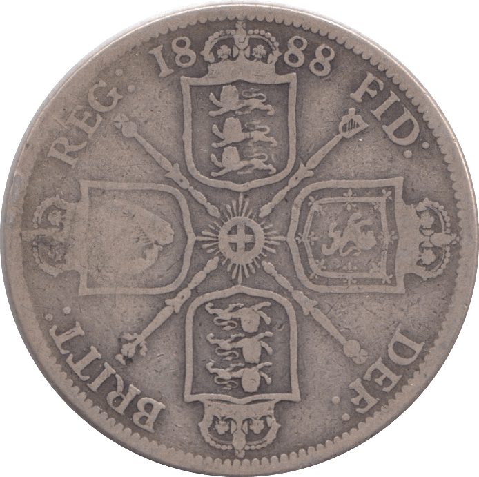 1888 FLORIN ( FINE ) - FLORIN - Cambridgeshire Coins