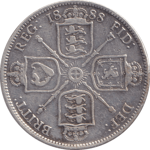 1888 FLORIN ( GF ) - FLORIN - Cambridgeshire Coins