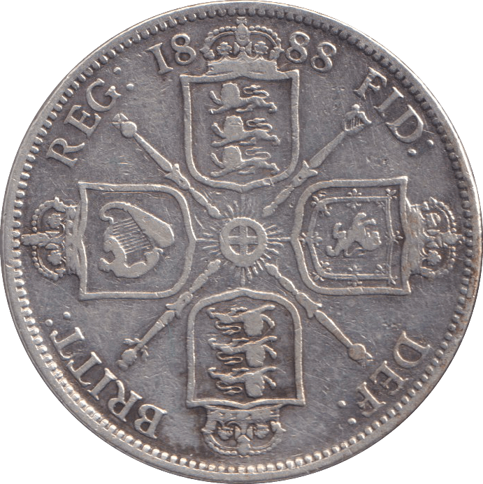 1888 FLORIN ( GF ) - FLORIN - Cambridgeshire Coins