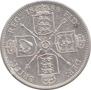 1888 FLORIN ( GVF ) - FLORIN - Cambridgeshire Coins