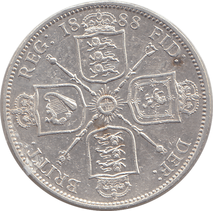 1888 FLORIN ( GVF ) - FLORIN - Cambridgeshire Coins