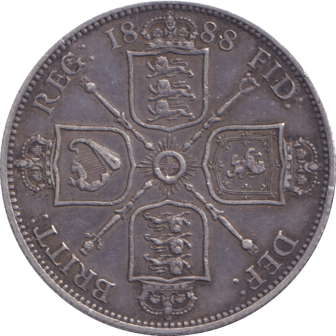 1888 FLORIN ( VF ) - FLORIN - Cambridgeshire Coins