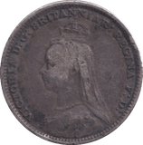 1888 FOURPENCE ( FINE ) - FOURPENCE - Cambridgeshire Coins