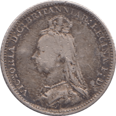 1888 FOURPENCE ( FINE ) - FOURPENCE - Cambridgeshire Coins