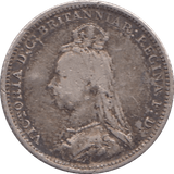 1888 FOURPENCE ( FINE ) - FOURPENCE - Cambridgeshire Coins