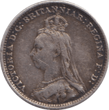 1888 FOURPENCE ( GVF ) - FOURPENCE - Cambridgeshire Coins