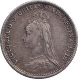 1888 FOURPENCE ( VF ) - FOURPENCE - Cambridgeshire Coins