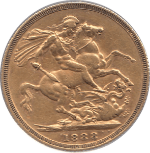1888 GOLD SOVEREIGN ( VF ) - SOVEREIGN - Cambridgeshire Coins