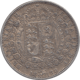 1888 HALF CROWN ( EF ) - HALFCROWN - Cambridgeshire Coins