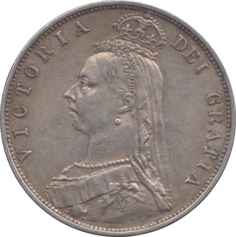 1888 HALF CROWN ( EF ) - HALFCROWN - Cambridgeshire Coins
