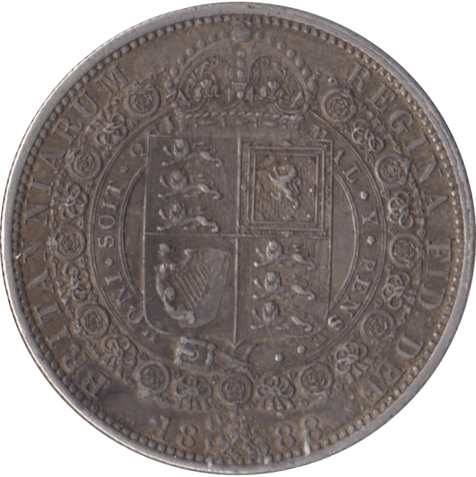 1888 HALFCROWN ( EF ) - HALFCROWN - Cambridgeshire Coins