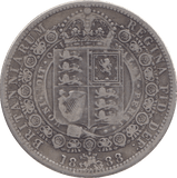 1888 HALFCROWN ( FINE ) - Halfcrown - Cambridgeshire Coins