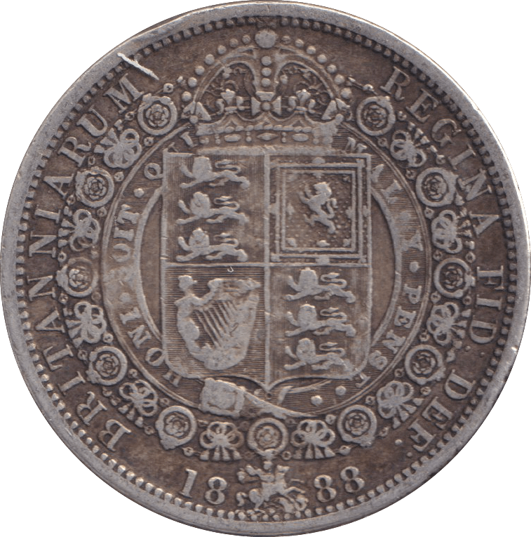 1888 HALFCROWN ( FINE ) - HALFCROWN - Cambridgeshire Coins