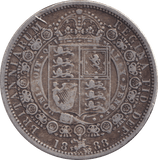 1888 HALFCROWN ( FINE ) - HALFCROWN - Cambridgeshire Coins