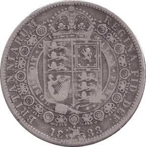 1888 HALFCROWN ( FINE ) - HALFCROWN - Cambridgeshire Coins