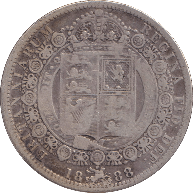 1888 HALFCROWN ( FINE ) - HALFCROWN - Cambridgeshire Coins