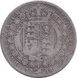 1888 HALFCROWN ( FINE ) - HALFCROWN - Cambridgeshire Coins