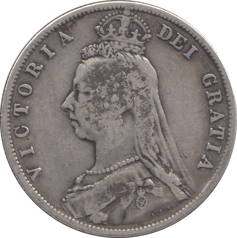 1888 HALFCROWN ( FINE ) - Halfcrown - Cambridgeshire Coins
