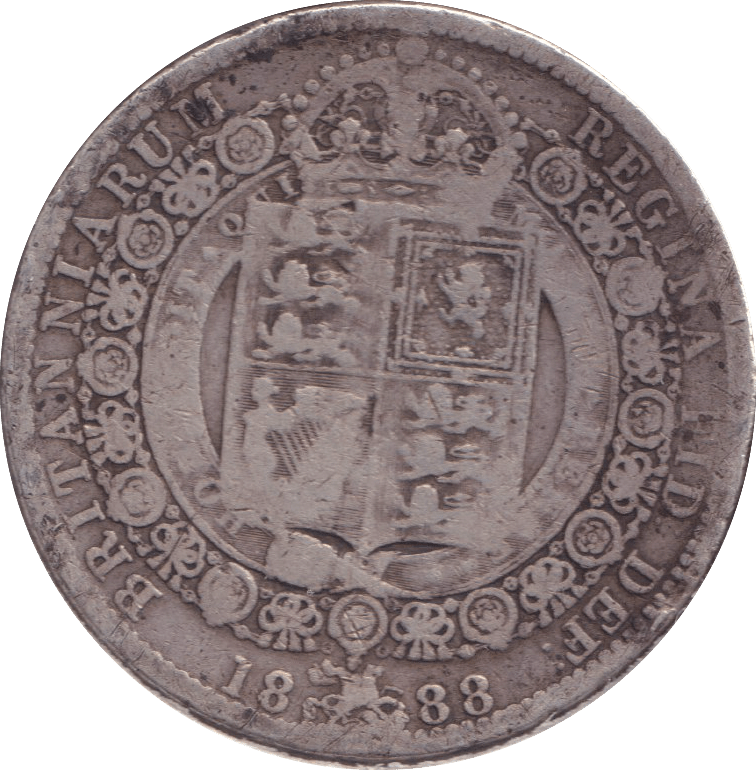 1888 HALFCROWN ( FINE ) - HALFCROWN - Cambridgeshire Coins