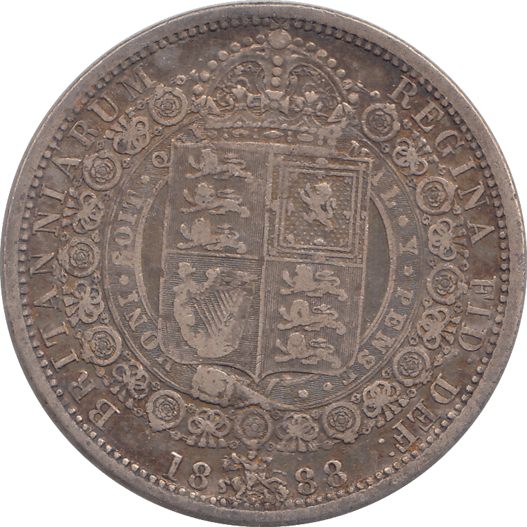 1888 HALFCROWN ( GF ) - HALFCROWN - Cambridgeshire Coins