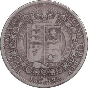 1888 HALFCROWN ( GF ) - WORLD COINS - Cambridgeshire Coins