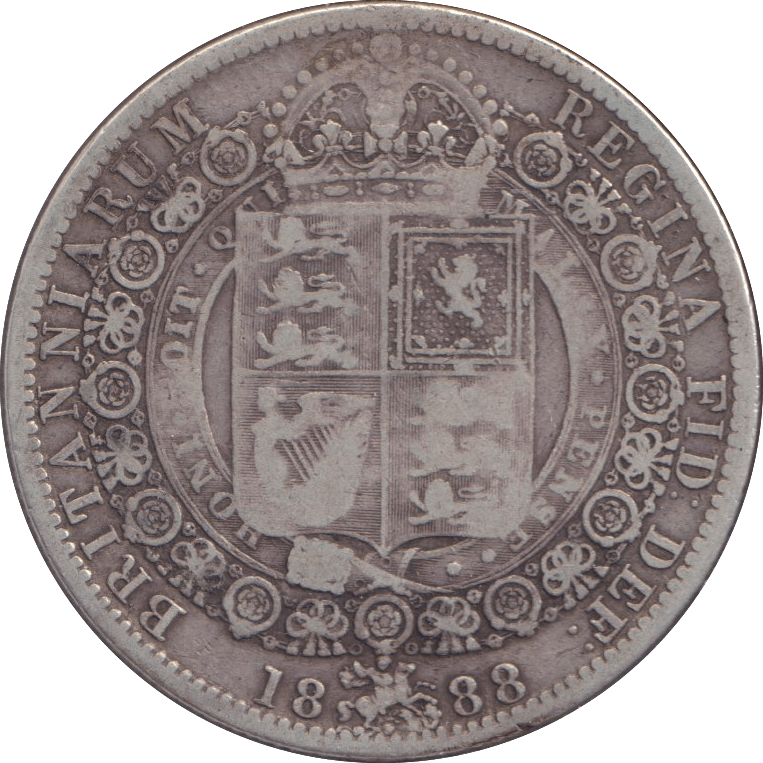 1888 HALFCROWN ( GF ) - WORLD COINS - Cambridgeshire Coins
