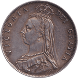 1888 HALFCROWN ( GVF ) - Halfcrown - Cambridgeshire Coins