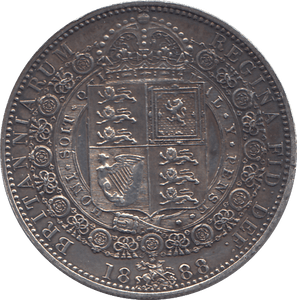 1888 HALFCROWN ( GVF ) - HALFCROWN - Cambridgeshire Coins