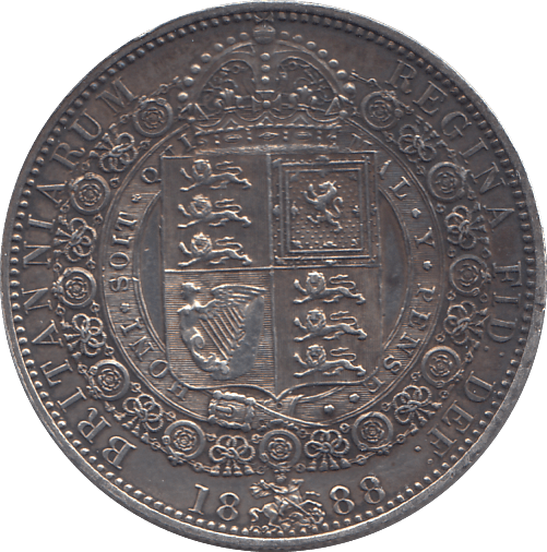 1888 HALFCROWN ( GVF ) - HALFCROWN - Cambridgeshire Coins
