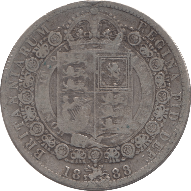 1888 HALFCROWN ( NF ) - HALFCROWN - Cambridgeshire Coins