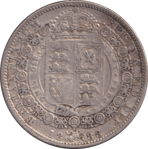 1888 HALFCROWN ( VF ) - WORLD COINS - Cambridgeshire Coins