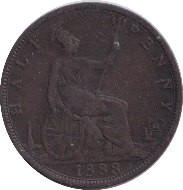 1888 HALFPENNY ( FINE ) - HALFPENNY - Cambridgeshire Coins