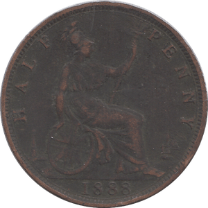 1888 HALFPENNY ( FINE ) - HALFPENNY - Cambridgeshire Coins