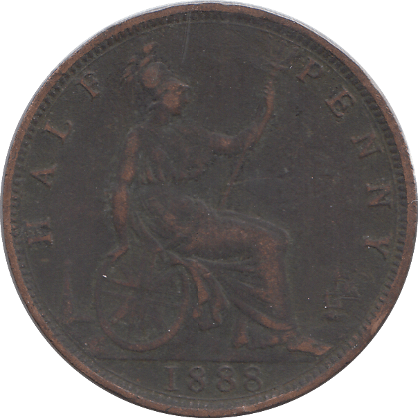 1888 HALFPENNY ( FINE ) - HALFPENNY - Cambridgeshire Coins